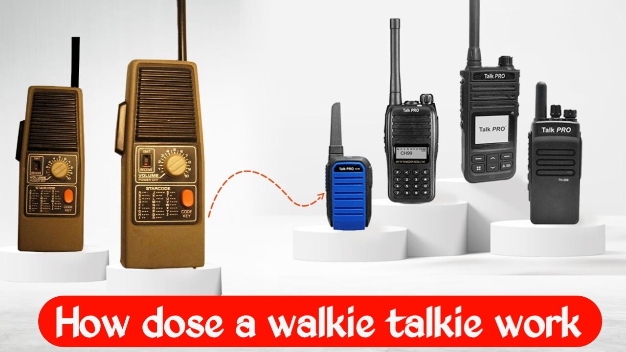 How does a walkie-talkie work? How does sound travel such a long distance via radio waves